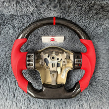 將圖片載入圖庫檢視器 Custom Carbon Fiber Steering Wheel For Nissan 2005-2012 Titan | TTD Craft