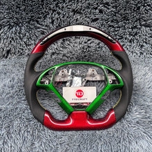 Load image into Gallery viewer, Red Carbon Fiber Steering Wheel For 2007-2015 Infiniti G37 | TTD Craft