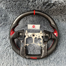 Load image into Gallery viewer, 2014-2021 Tundra Tacoma 4runner Carbon Fiber Steering Wheel With Red Grips |TTD Craft