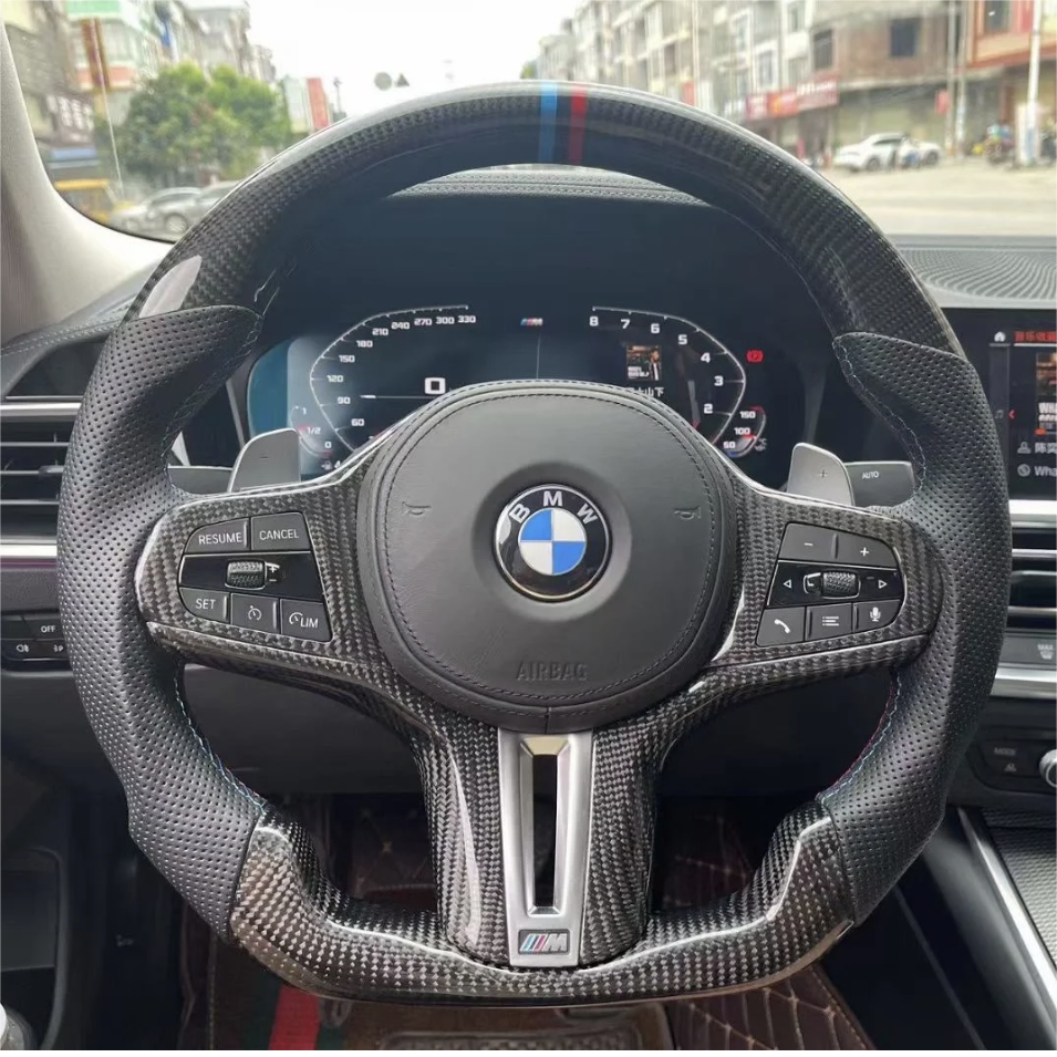 TTD Craft  BMW 5 6 7 8  ZSERIES G30 G31 G32 G38 G11 G12 G14 G15 G16 X3 X4 X5 X6 X7 X3M M5 M8   Carbon  Fiber  Steering wheel