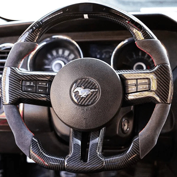 Mustang Gt Carbon Fiber Steering Wheel