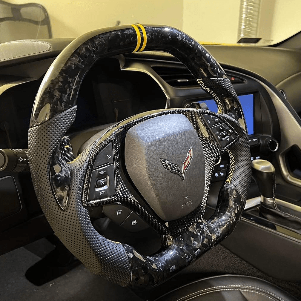 TTD Craft Corvette 2014 2019 C7 Carbon Fiber Steering Wheel