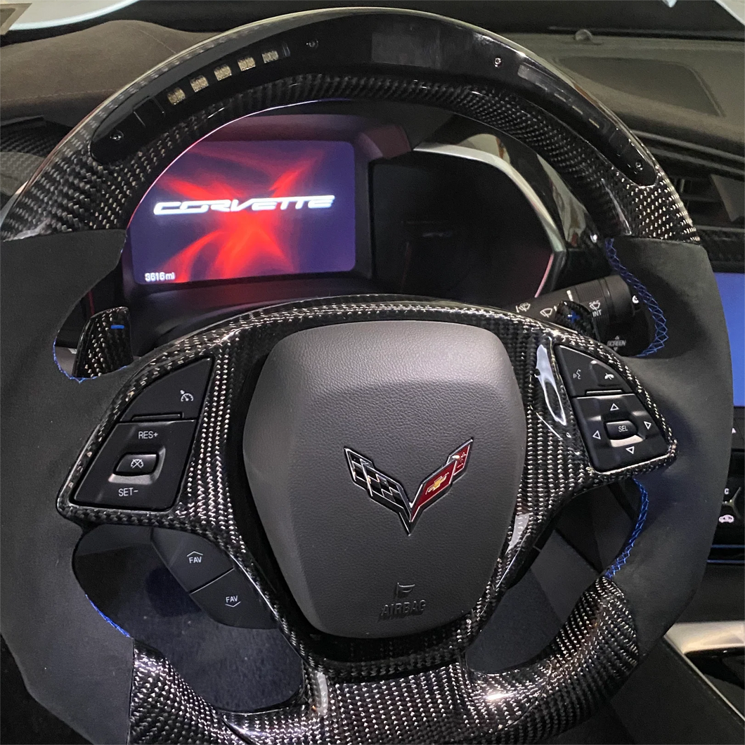 TTD Craft  2014-2019 Corvette C7 Carbon Fiber Steering Wheel