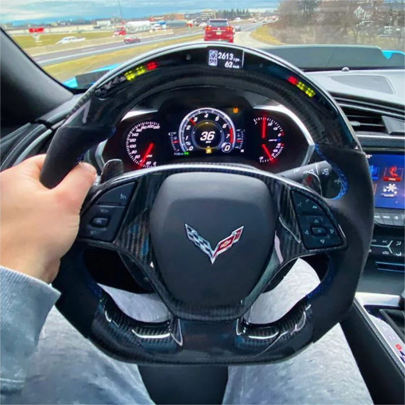 TTD Craft  2014-2019 Corvette C7 Carbon Fiber Steering Wheel