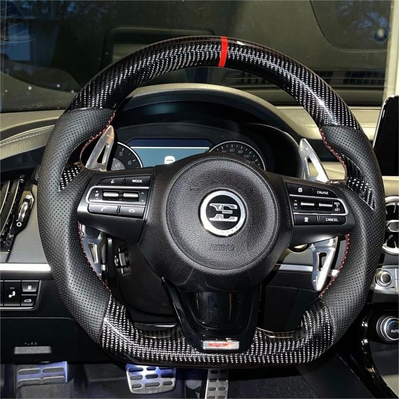 TTD Craft  Kia Stinger  2018-2023  Carbon Fiber Steering Wheel