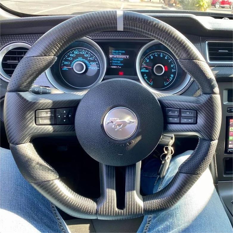 2013 mustang gt carbon fiber steering wheel discount