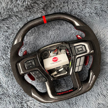Carregar imagem no visualizador da galeria, Volante de fibra de carbono TTD Craft Ford 2018-2020 F150 Raptor / 2017-2022 F250/ 2017-2022 F350