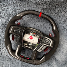 Carregar imagem no visualizador da galeria, Volante de fibra de carbono TTD Craft Ford 2018-2020 F150 Raptor / 2017-2022 F250/ 2017-2022 F350