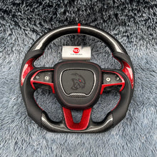 Carregar imagem no visualizador da galeria, Volante de fibra de carbono TTD Craft Dodge 2016-2023 Charger Challenger / 2014-2023 Durango