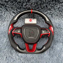 Загрузить изображение в средство просмотра галереи, TTD Craft Dodge 2016-2023 Charger Challenger / 2014-2023 Durango Carbon Fiber Steering Wheel