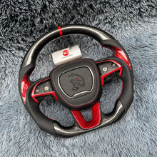 Загрузить изображение в средство просмотра галереи, TTD Craft Dodge 2016-2023 Charger Challenger / 2014-2023 Durango Carbon Fiber Steering Wheel