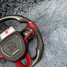 Загрузить изображение в средство просмотра галереи, TTD Craft Dodge 2016-2023 Charger Challenger / 2014-2023 Durango Carbon Fiber Steering Wheel