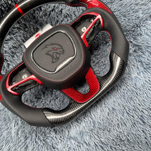 Загрузить изображение в средство просмотра галереи, TTD Craft Dodge 2016-2023 Charger Challenger / 2014-2023 Durango Carbon Fiber Steering Wheel