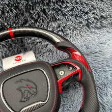 Загрузить изображение в средство просмотра галереи, TTD Craft Dodge 2016-2023 Charger Challenger / 2014-2023 Durango Carbon Fiber Steering Wheel