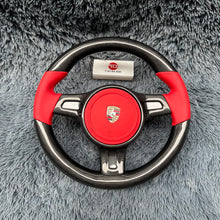 Load image into Gallery viewer, TTD Craft  Porsche 911 GT3 Boxster Cayman Cayenne Panamera Carbon Fiber Steering Wheel

