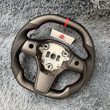 Загрузить изображение в средство просмотра галереи, TTD Craft Tesla Model 3 Y Carbon Fiber Steering Wheel