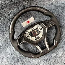 Load image into Gallery viewer, TTD Craft Benz C63 AMG W176 W204AMG W212 W218 C117 E350 SL63 R231 X156 GLA45AMG  SLAMG  Fiber Steering Wheel
