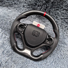 Carregar imagem no visualizador da galeria, Volante de fibra de carbono TTD Craft 9ª geração Civic 2012-2015 Tipo R FK2 SI