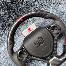 Carregar imagem no visualizador da galeria, Volante de fibra de carbono TTD Craft 9ª geração Civic 2012-2015 Tipo R FK2 SI