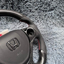 Carregar imagem no visualizador da galeria, Volante de fibra de carbono TTD Craft 9ª geração Civic 2012-2015 Tipo R FK2 SI