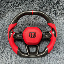 Cargar imagen en el visor de la galería, TTD Craft 11.a generación Civic 2022 2023 2024 +Type R FL5 SI / 11.a generación Accord 2023 2024+ Volante de fibra de carbono