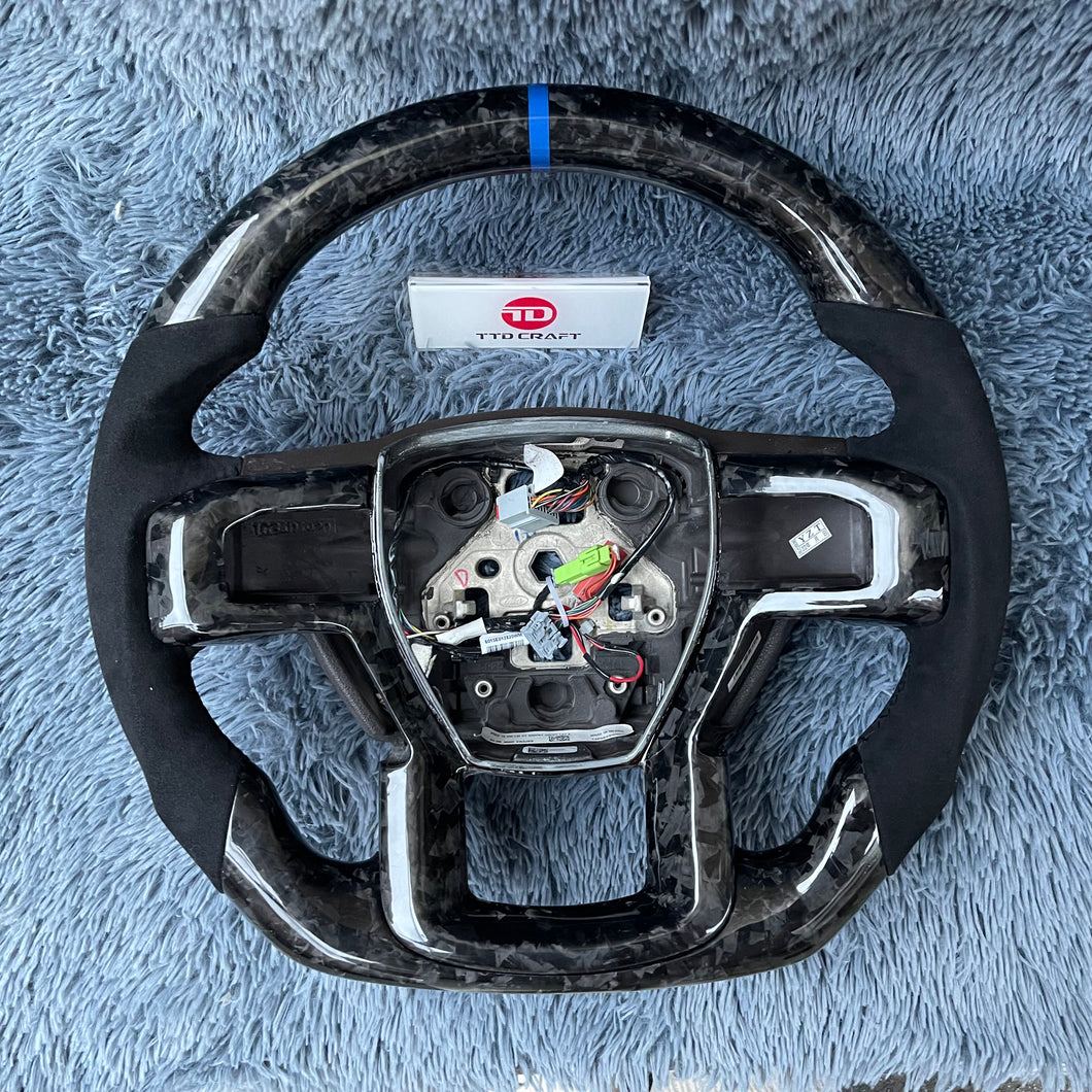 TTD Craft  Ford 2018-2020 F150 Raptor / 2017-2022 F250/ 2017-2022 F350 Carbon Fiber Steering Wheel