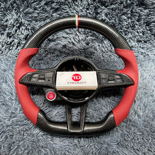 Load image into Gallery viewer, TTD Craft Alfa Romeo Giulia QV Carbon Fiber Steering Wheel
