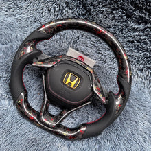 Carregar imagem no visualizador da galeria, Volante de fibra de carbono TTD Craft 10ª geração 2018-2022 Accord / 2018-2022 Insight Sport EX LX EX-L V6