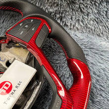 Cargar imagen en el visor de la galería, TTD Craft 2016-2021 Jeep Cherokee / Grand Cherokee Volante de fibra de carbono