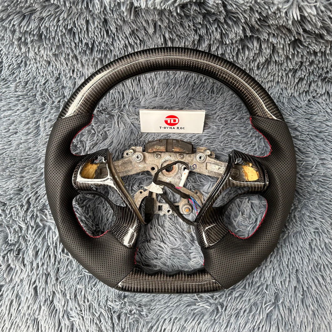 TTD Craft Infiniti M25 2013-2020 QX60 JX35 / 2013-2022 Q70 Q70L / 2011-2019 M35 M37 M56 Carbon Fiber  Steering Wheel