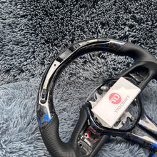 Load image into Gallery viewer, TTD Craft Infiniti 2018-2025 Q50 Forged Carbon Fiber Steering Wheel with Blue falkes