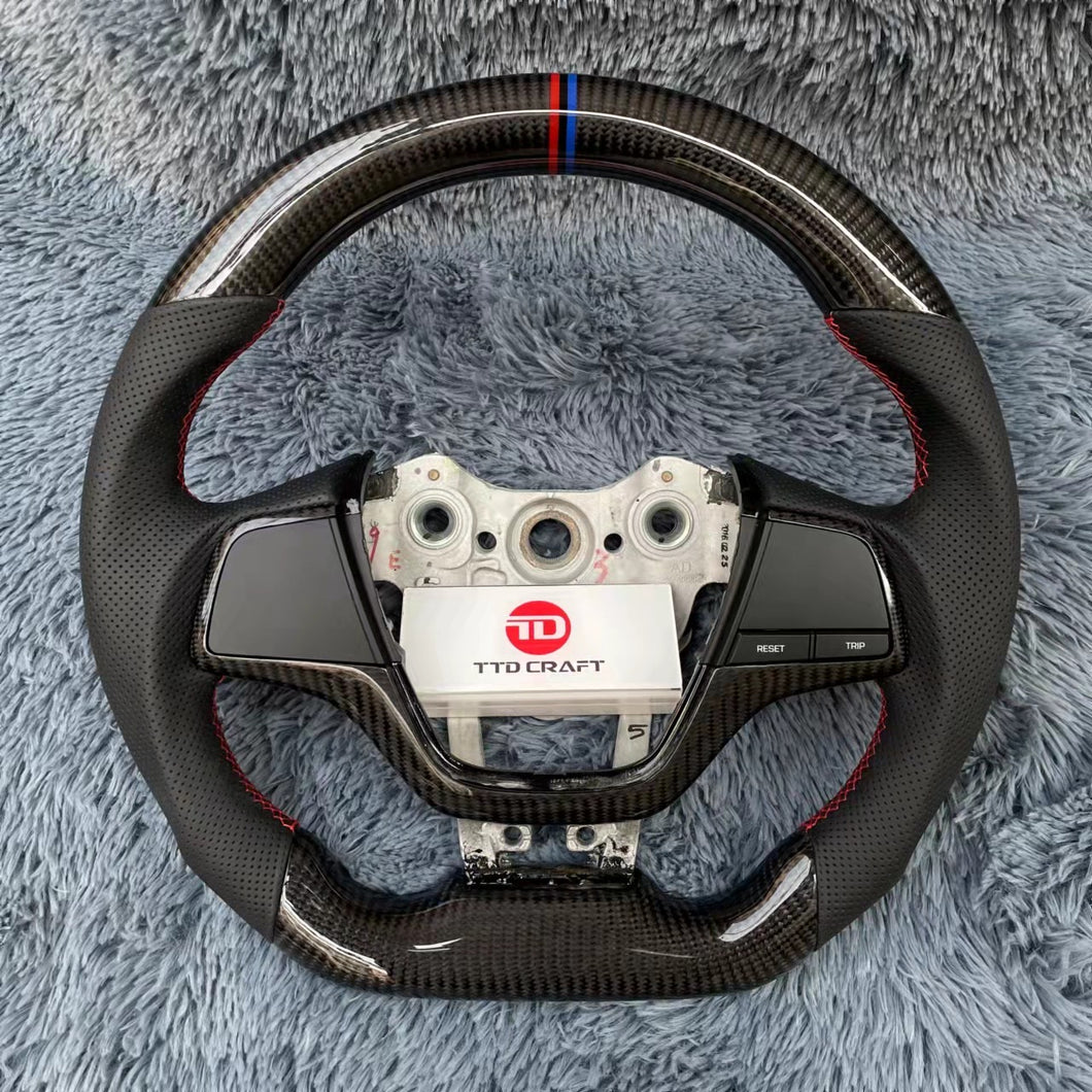TTD Craft  2017-2018 Elantra /2019-2020 Accent  Carbon Fiber Steering Wheel