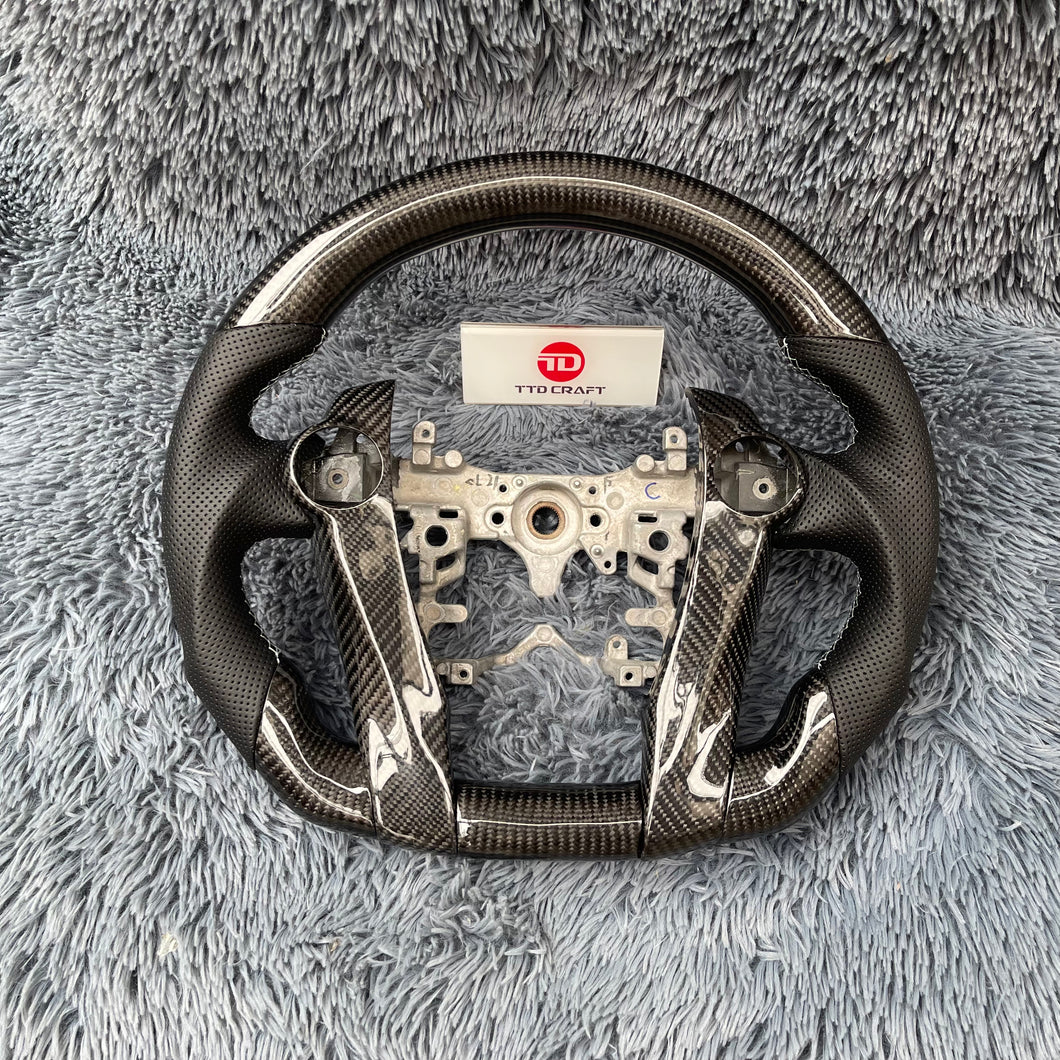 TTD Craft  2010 -2015 Toyota Pruis  Carbon Fiber Steering Wheel