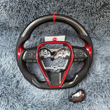 Carregar imagem no visualizador da galeria, Volante de fibra de carbono TTD Craft 8ª geração Camry 2018 - 2024 SE XSE TRD V6 V4 Avalon Venza