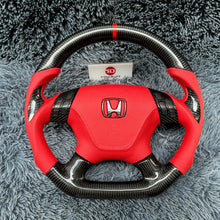 Загрузить изображение в средство просмотра галереи, TTD Craft 7th gen Honda 2003-2007 Accord LX EX DX V6 Carbon Fiber Steering Wheel