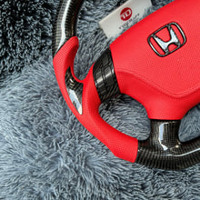 Загрузить изображение в средство просмотра галереи, TTD Craft 7th gen Honda 2003-2007 Accord LX EX DX V6 Carbon Fiber Steering Wheel