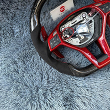 Lade das Bild in den Galerie-Viewer, TTD Craft Benz C63AMG W176 W204AMG W212 W218 C117 E350 SL63 R231 X156 GLA45AMG SLAMG Carbonfaser-Lenkrad