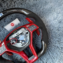 Lade das Bild in den Galerie-Viewer, TTD Craft Benz C63AMG W176 W204AMG W212 W218 C117 E350 SL63 R231 X156 GLA45AMG SLAMG Carbonfaser-Lenkrad