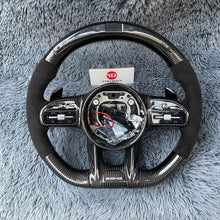 Load image into Gallery viewer, TTD Craft Benz C / CLA / CLS / E / G / GLA / GLB / GLE / GT / S Class AMG Carbon Fiber Steering Wheel with led