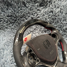 Cargar imagen en el visor de la galería, Volante de fibra de carbono TTD Craft Civic 2012-2015 Type R FK2 SI de 9.a generación