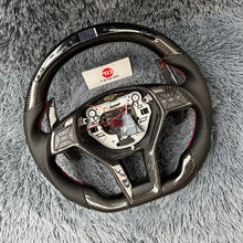 Carregar imagem no visualizador da galeria, Volante de fibra de carbono TTD Craft W176 W205 R213 W213 X166 X253 AMG