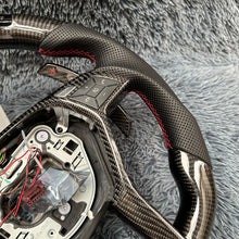 Load image into Gallery viewer, TTD Craft Benz C63AMG W176 W204AMG W212 W218 C117 E350 SL63 R231 X156 GLA45AMG SLAMG Carbon Fiber Steering Wheel With Led