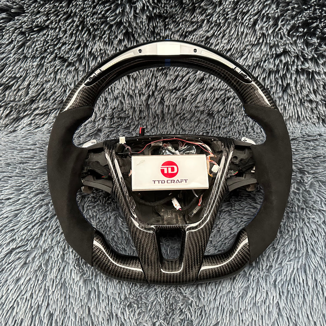 TTD Craft 2011-2018 Volvo V60 / 2015-2018 Volvo V60 Cross Country Carbon Fiber Steering Wheel