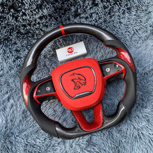 Загрузить изображение в средство просмотра галереи, TTD Craft Dodge 2016-2023 Charger Challenger / 2014-2023 Durango Carbon Fiber Steering Wheel
