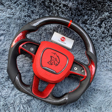 Загрузить изображение в средство просмотра галереи, TTD Craft Dodge 2016-2023 Charger Challenger / 2014-2023 Durango Carbon Fiber Steering Wheel