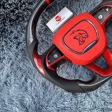 Cargar imagen en el visor de la galería, TTD Craft Dodge 2016-2023 Charger Challenger / 2014-2023 Durango Volante de fibra de carbono