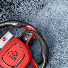 Загрузить изображение в средство просмотра галереи, TTD Craft Dodge 2016-2023 Charger Challenger / 2014-2023 Durango Carbon Fiber Steering Wheel