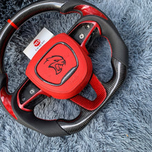 Загрузить изображение в средство просмотра галереи, TTD Craft Dodge 2016-2023 Charger Challenger / 2014-2023 Durango Carbon Fiber Steering Wheel