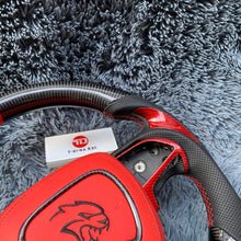 Загрузить изображение в средство просмотра галереи, TTD Craft Dodge 2016-2023 Charger Challenger / 2014-2023 Durango Carbon Fiber Steering Wheel