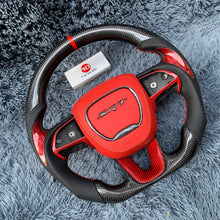 Carregar imagem no visualizador da galeria, Volante de fibra de carbono TTD Craft Dodge 2016-2023 Charger Challenger / 2014-2023 Durango